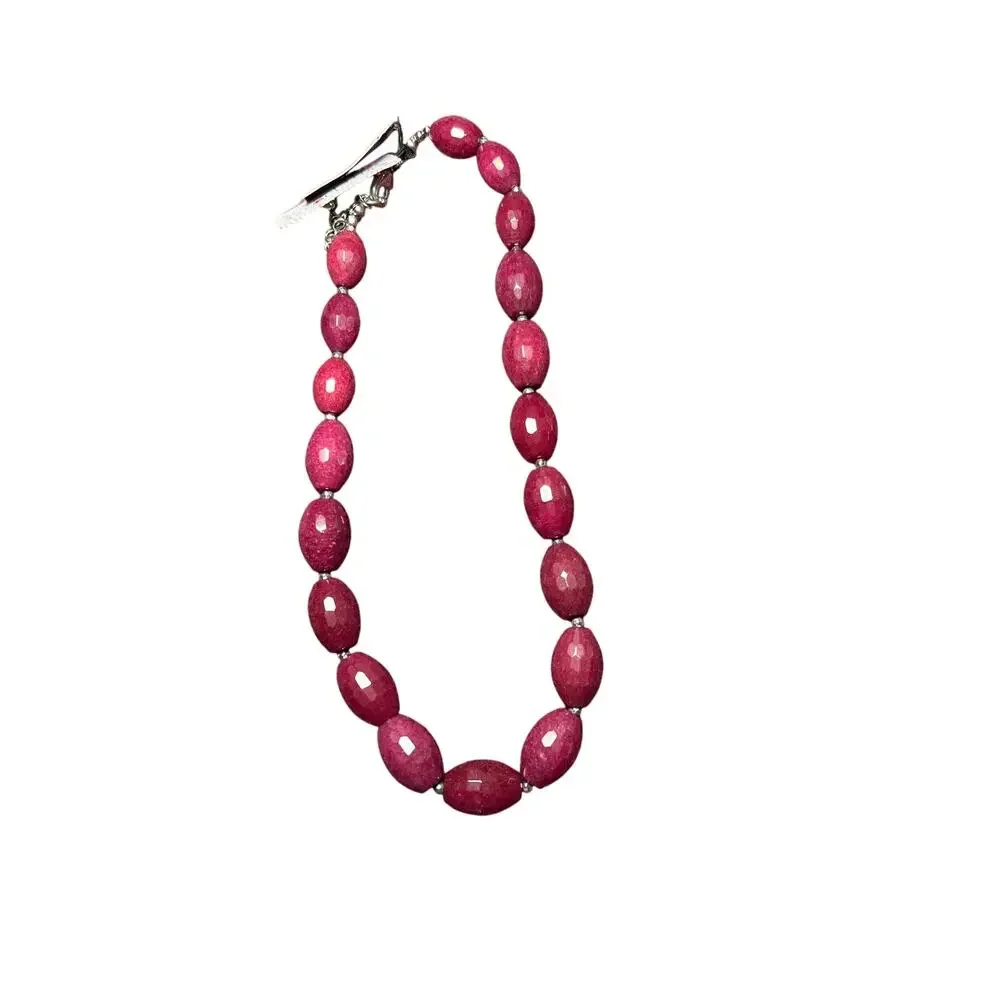 White House Black Market Dyed Jade necklace NWT